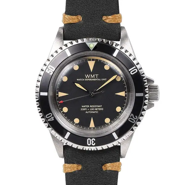 Walter Mitt Royal Marine Automatic Diver Watch Black with Black